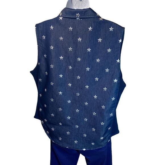 Custom Star Embellished Sleeveless Top - Picture 5 of 6